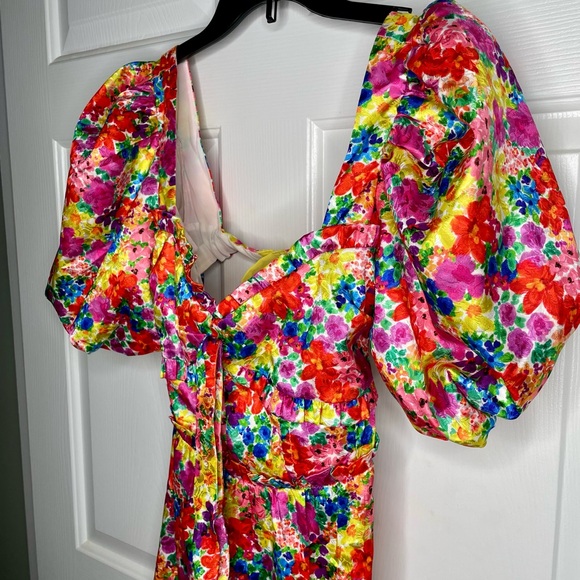 FREE PEOPLE x For Love and Lemons 'Merrill' Puff Sleeve Mini Dress - small - Picture 5 of 10